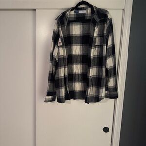 Old Navy Monochrome Plaid Shirt